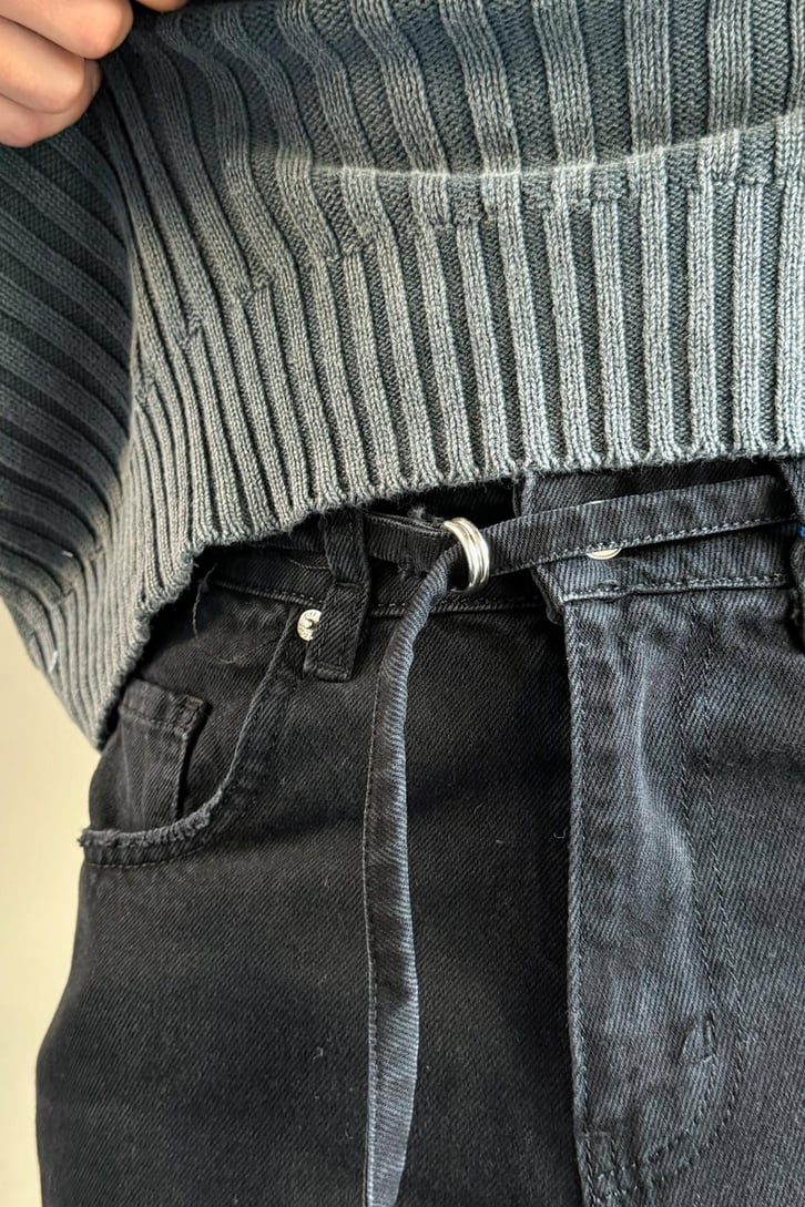 Bel Kemerli Baggy Jean