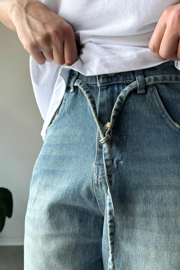 Bel Kemerli Baggy Jean