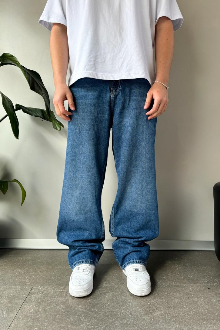 Bel Kemerli Basic Baggy Jean