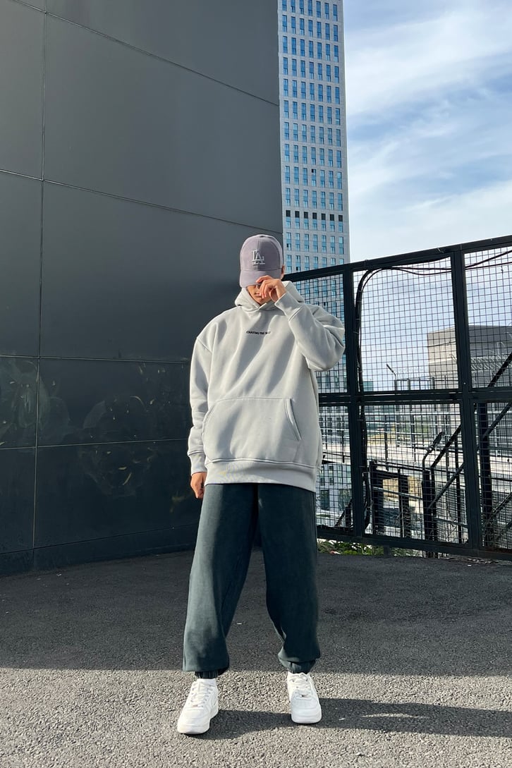 Bel Lastikli Acid Wash Jogger Eşofman Altı