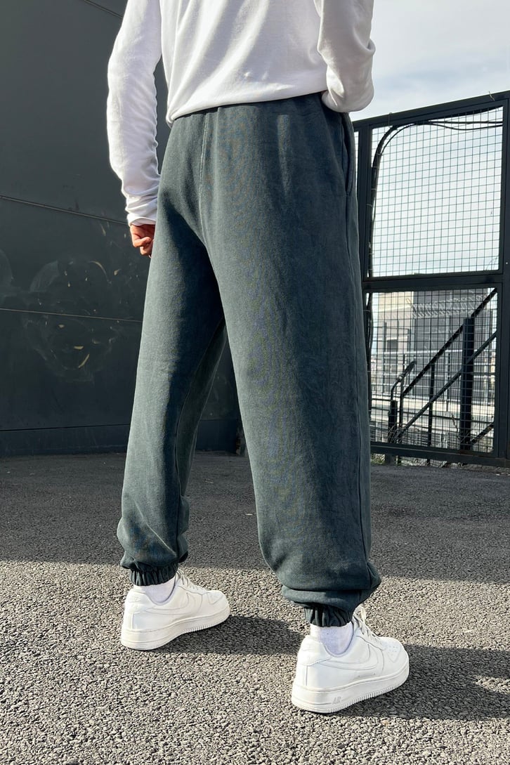 Bel Lastikli Acid Wash Jogger Eşofman Altı