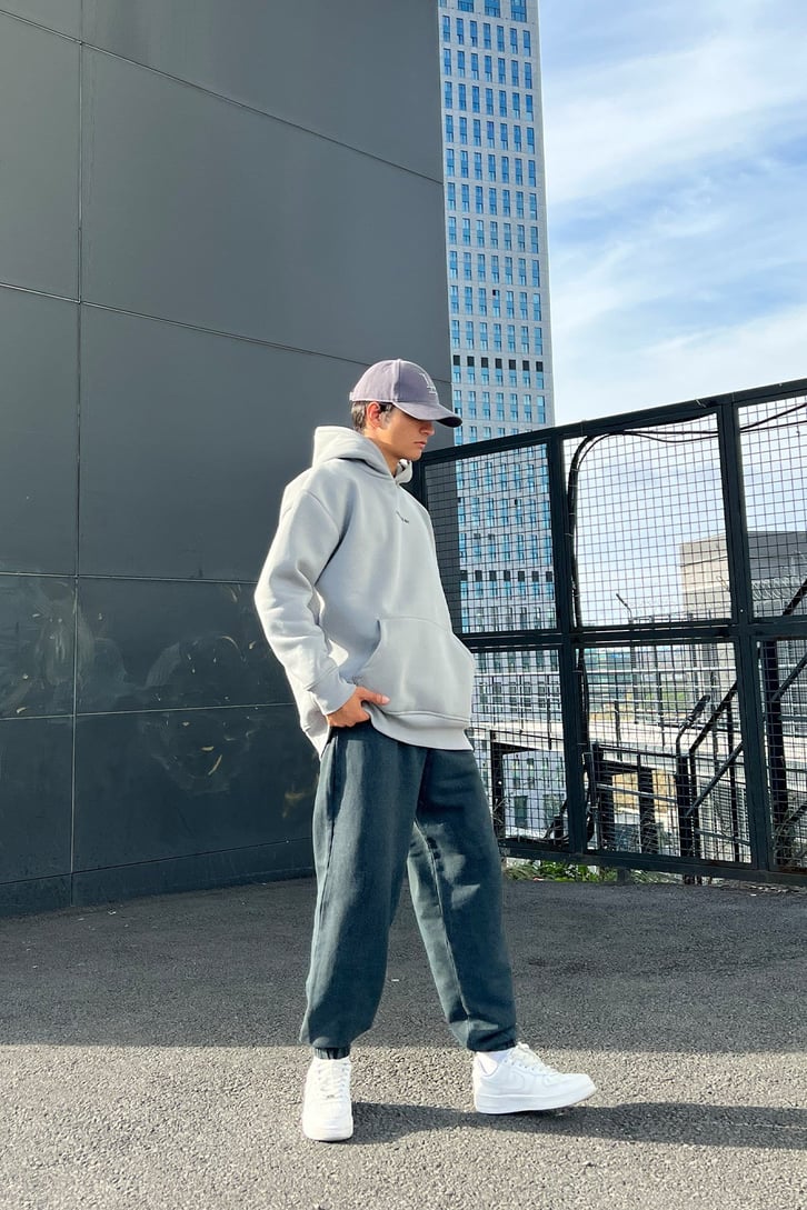 Bel Lastikli Acid Wash Jogger Eşofman Altı