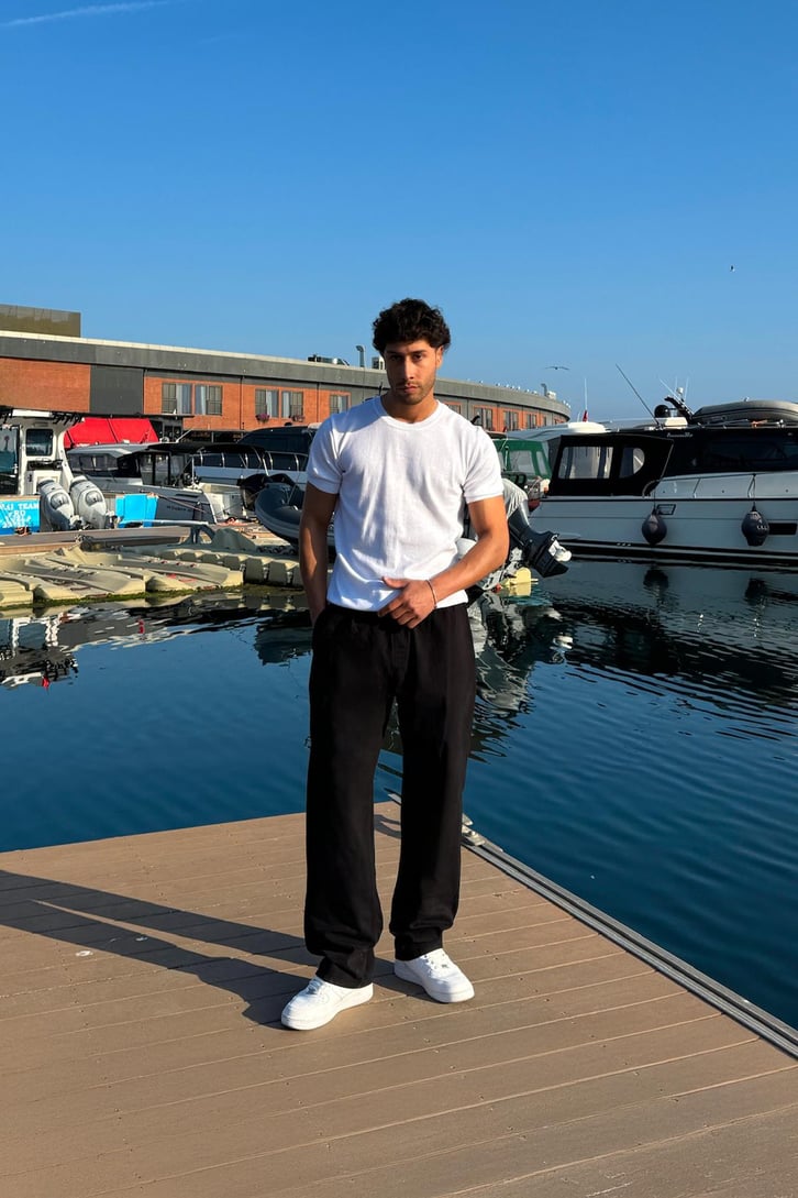 Bel Lastikli Arka Cep Detay Baggy Pantolon