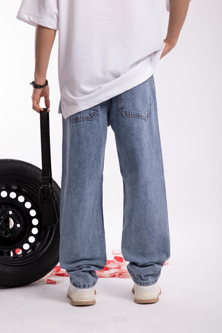 Bel Lastikli Baggy Jean
