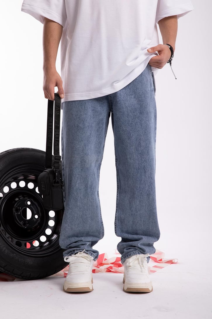 Bel Lastikli Baggy Jean