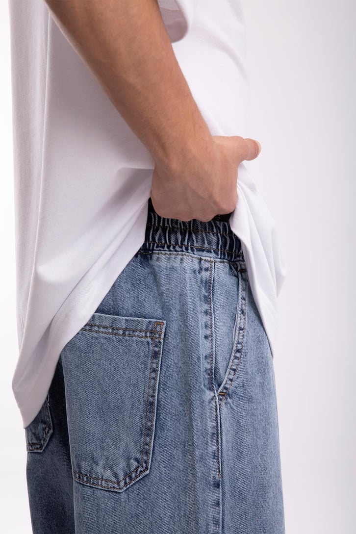 Bel Lastikli Baggy Jean