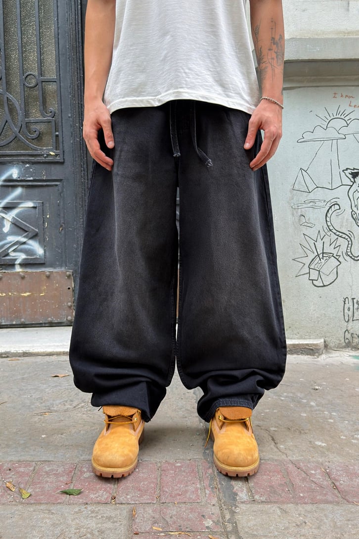 Bel Lastikli Baggy Jean