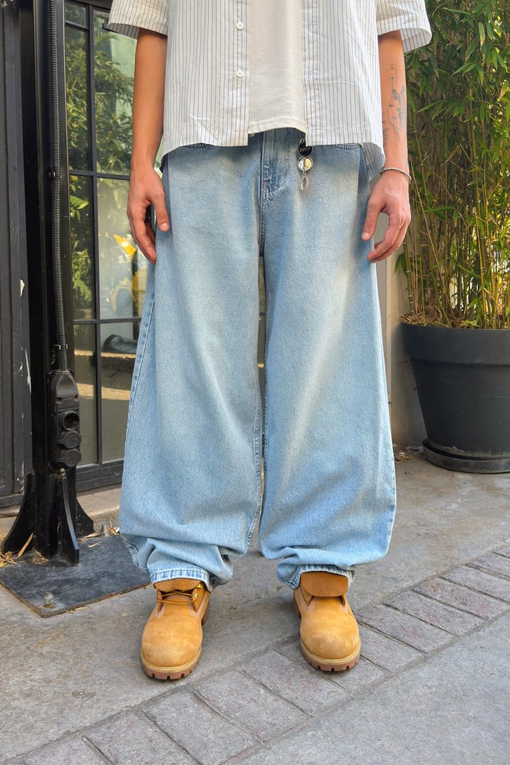 Bel Lastikli Baggy Jean