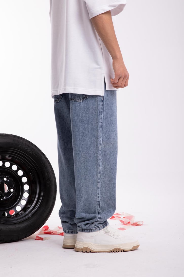 Bel Lastikli Baggy Jean