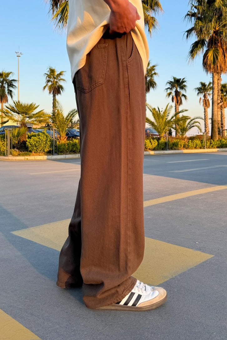 Bel Lastikli Baggy Pantolon