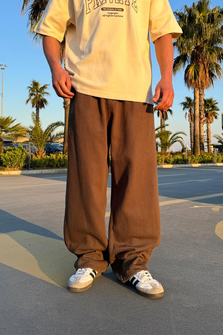 Bel Lastikli Baggy Pantolon