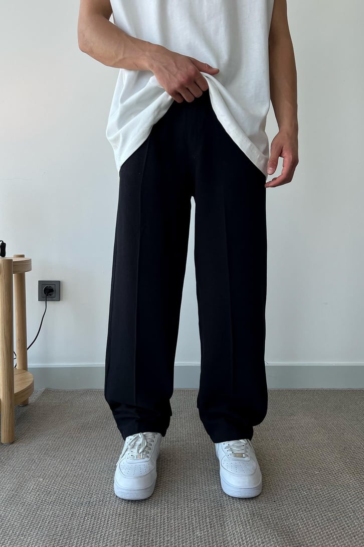 Bel Lastikli Basic Bej Kumaş Pantolon