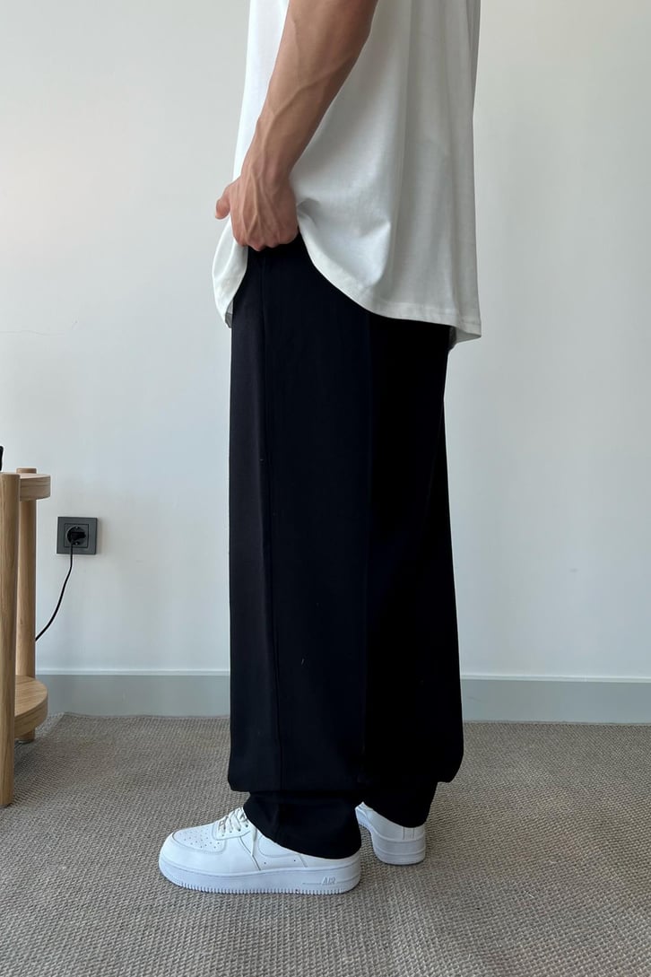 Bel Lastikli Basic Bej Kumaş Pantolon