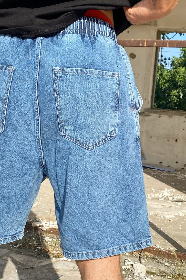 Bel Lastikli Basic Kot Şort