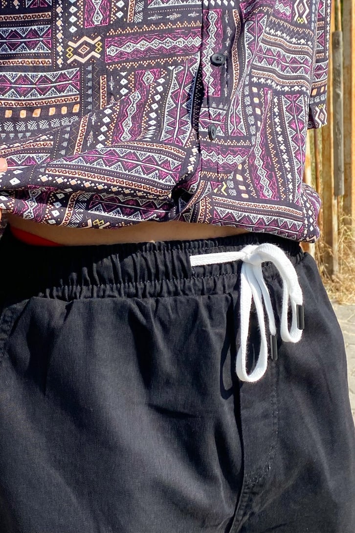 Bel Lastikli Basic Kot Şort