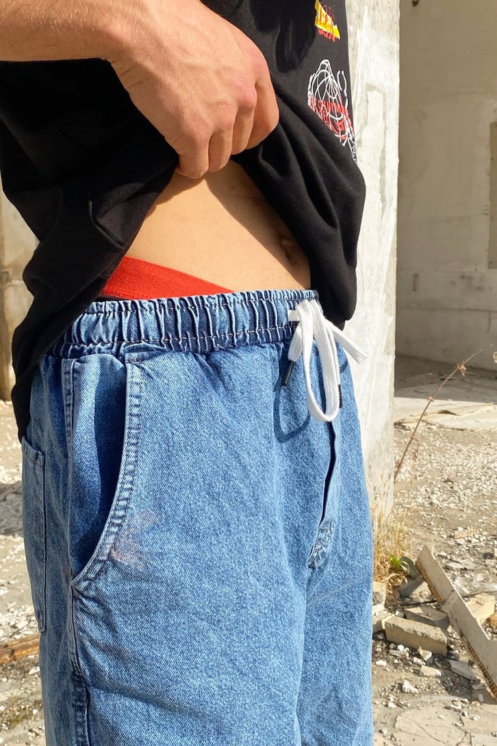 Bel Lastikli Basic Kot Şort