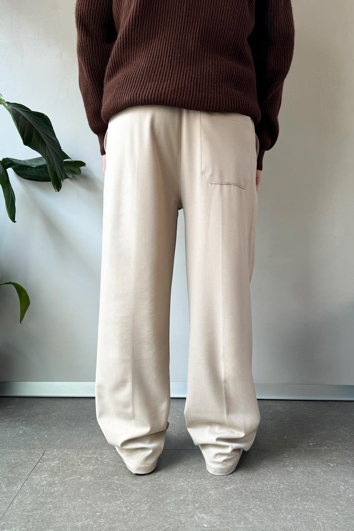 Bel Lastikli Basic Kumaş Pantolon
