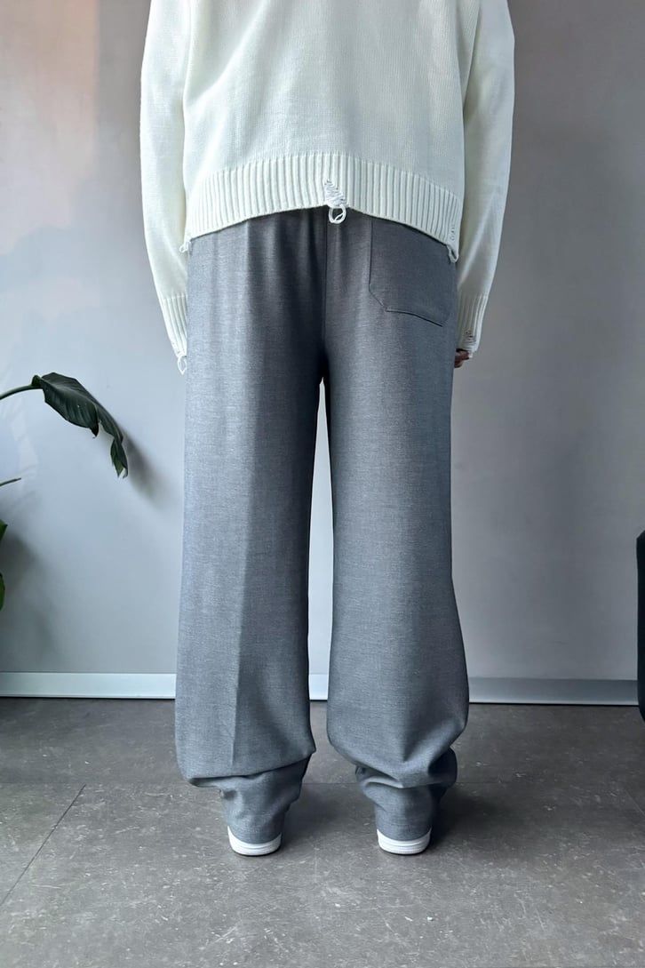 Bel Lastikli Basic Kumaş Pantolon