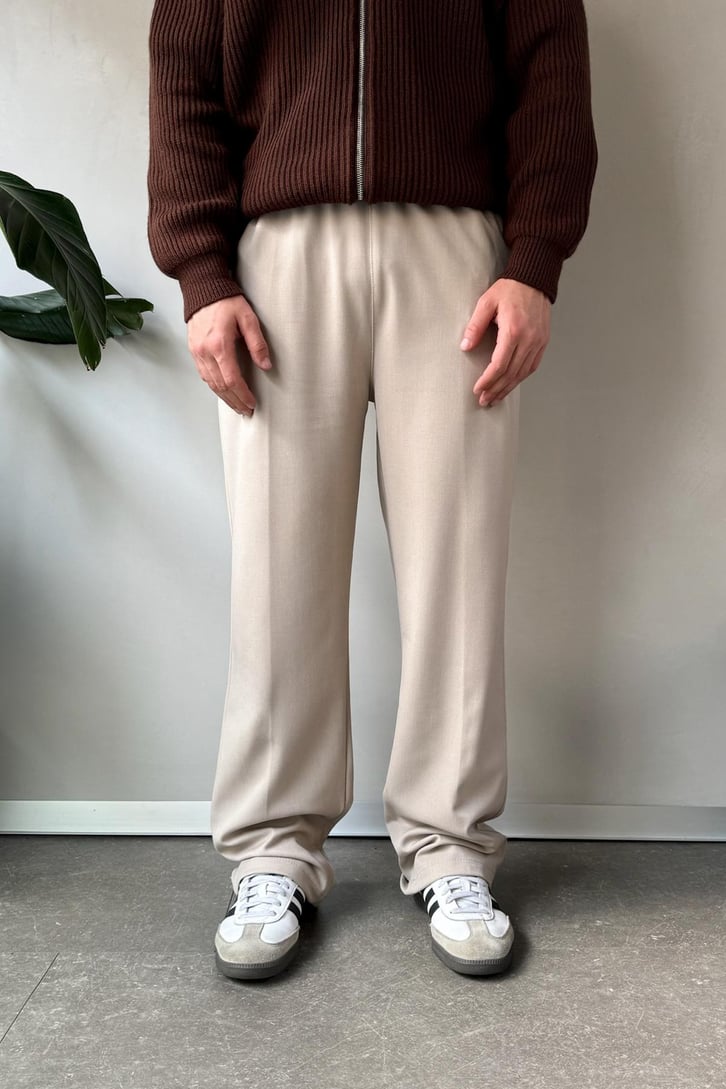 Bel Lastikli Basic Kumaş Pantolon