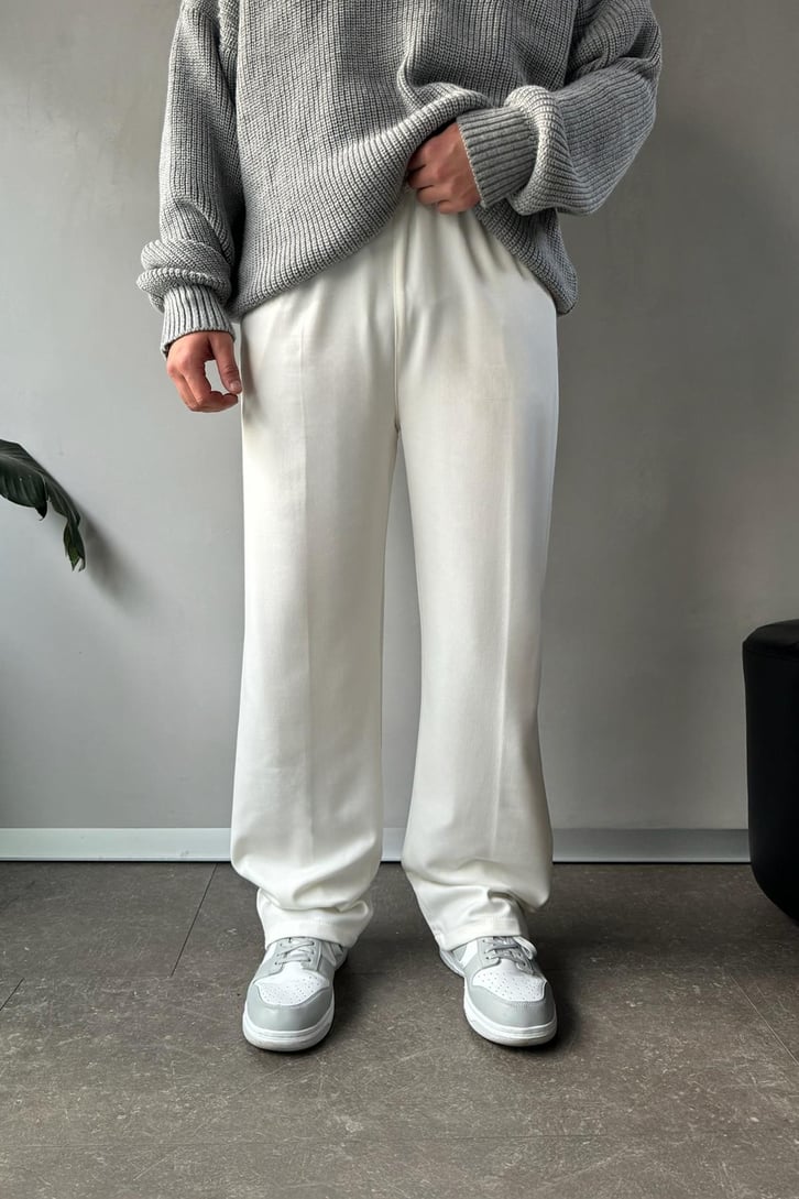 Bel Lastikli Basic Kumaş Pantolon