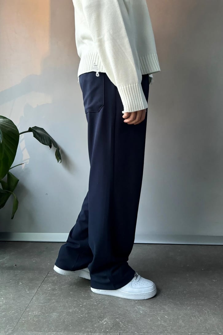 Bel Lastikli Basic Kumaş Pantolon