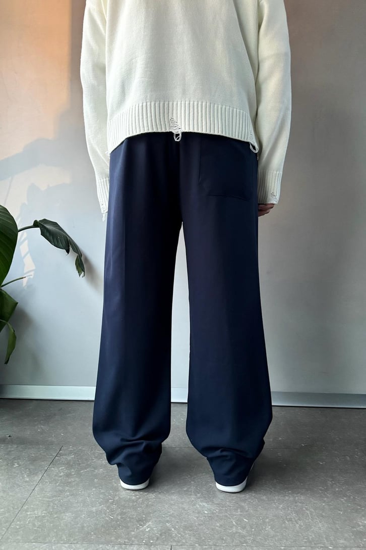 Bel Lastikli Basic Kumaş Pantolon