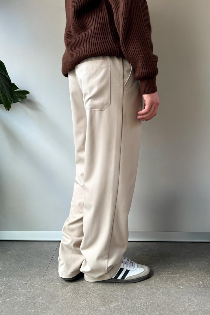 Bel Lastikli Basic Kumaş Pantolon