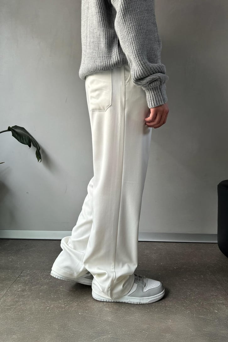 Bel Lastikli Basic Kumaş Pantolon