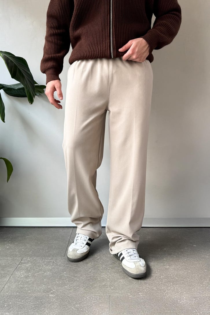 Bel Lastikli Basic Kumaş Pantolon