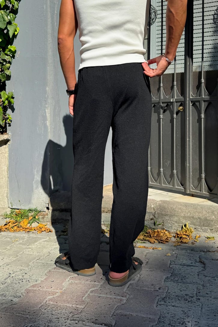 Bel Lastikli Basic Triko Pantolon