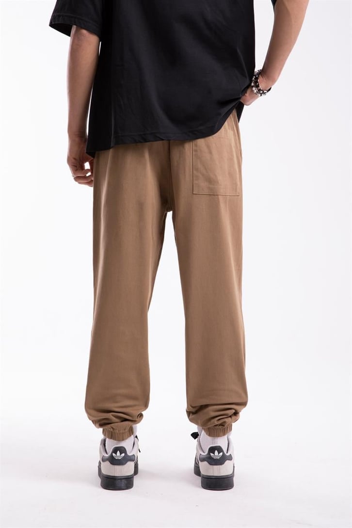 Bel Lastikli Camel Jogger Pantolon