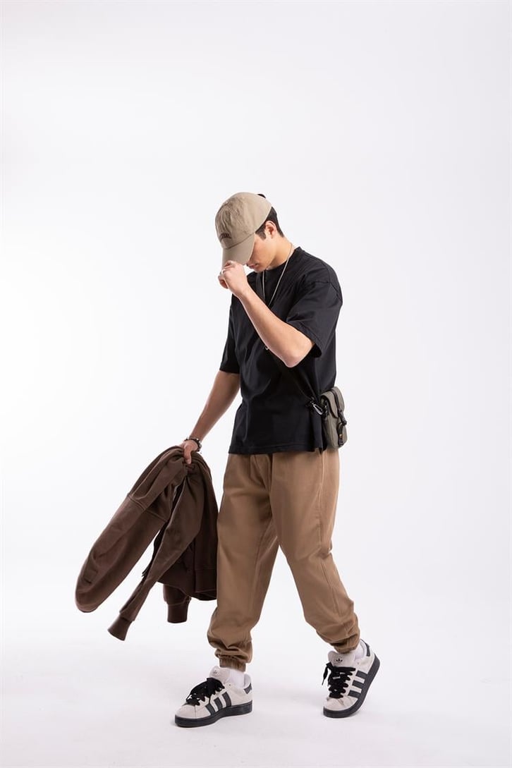 Bel Lastikli Camel Jogger Pantolon