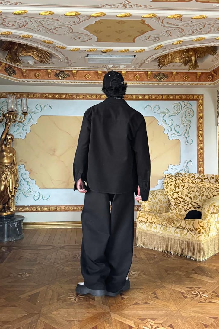 Bel Lastikli Gabardin Baggy Pantolon