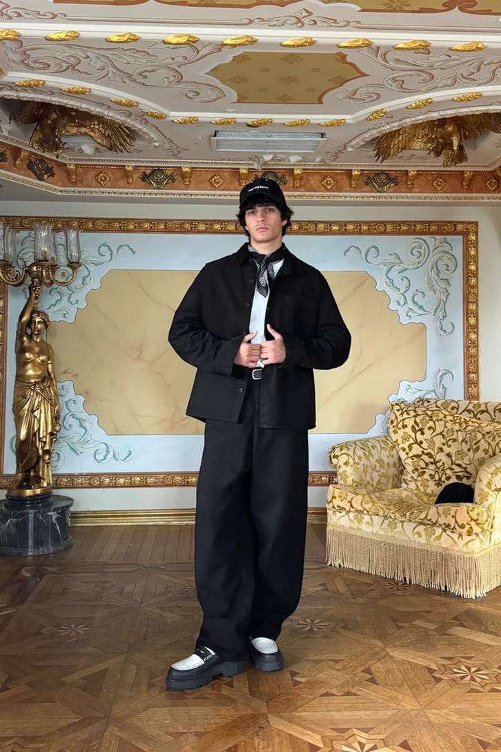 Bel Lastikli Gabardin Baggy Pantolon