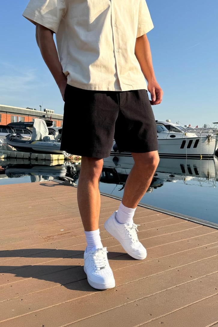 Bermuda Bel Lastikli Basic Şort