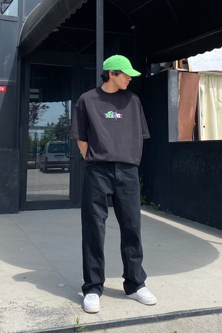 Beta Versions Baskılı Oversize Tshirt