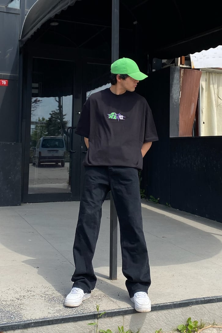 Beta Versions Baskılı Oversize Tshirt