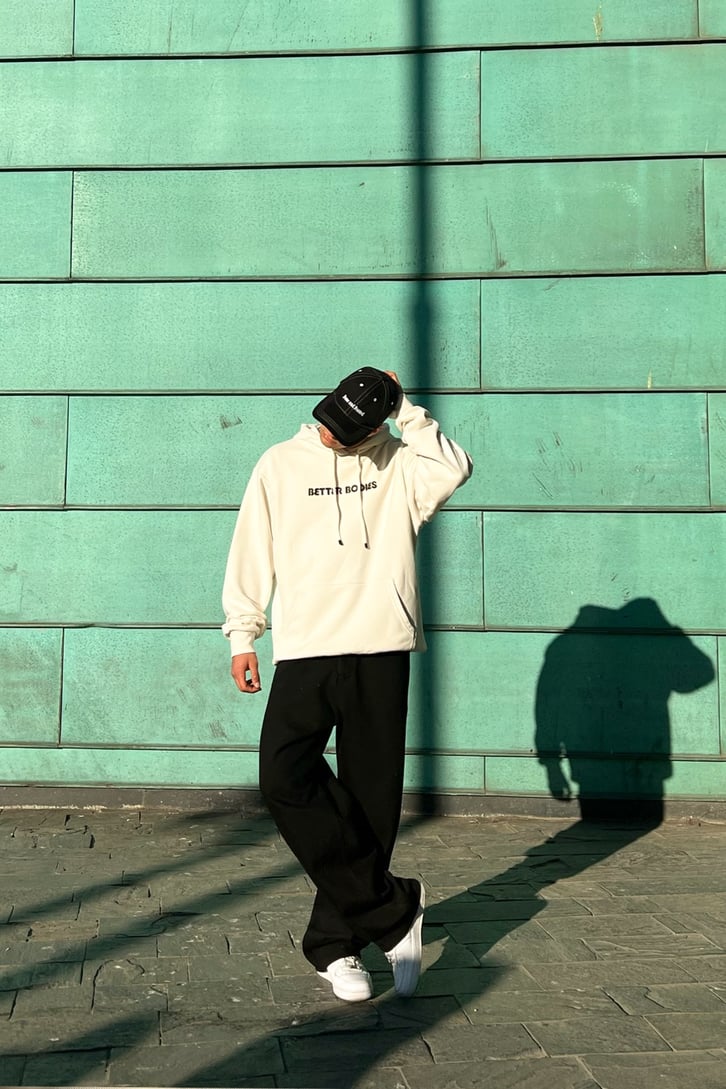 Better Bodies Krem Oversize Hoodie
