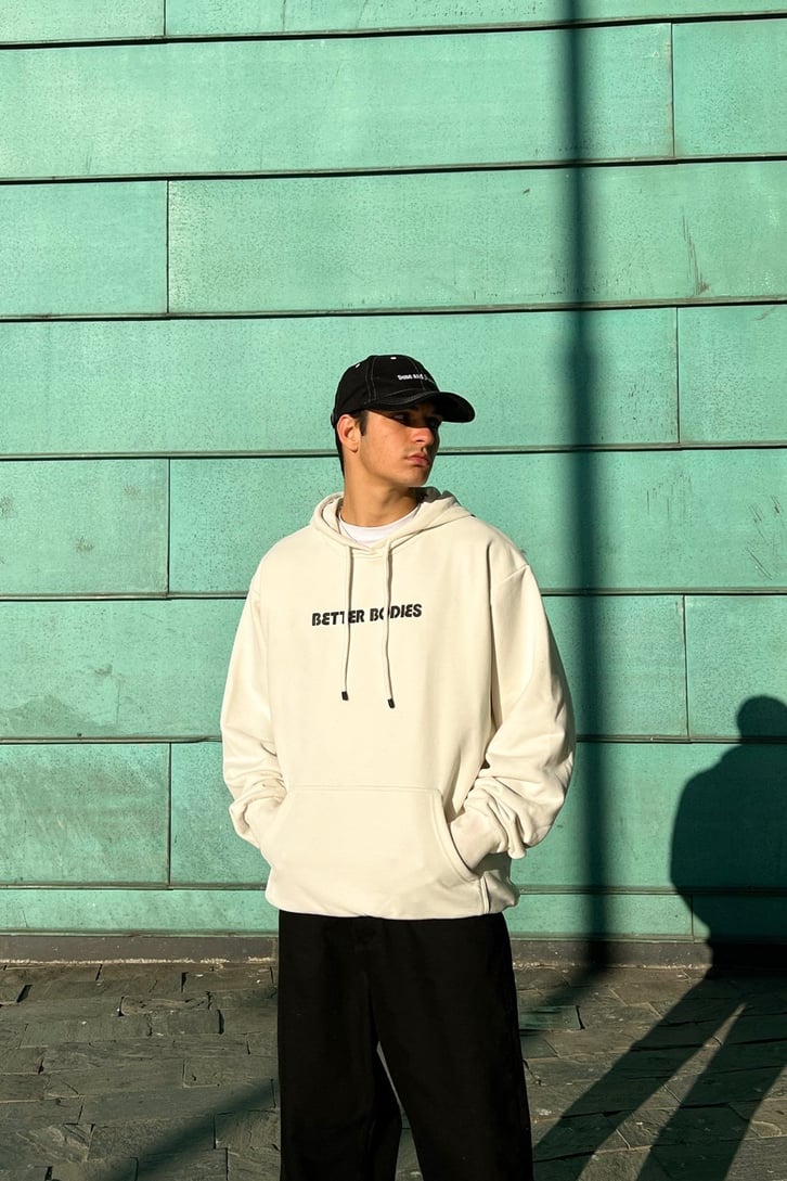 Better Bodies Krem Oversize Hoodie