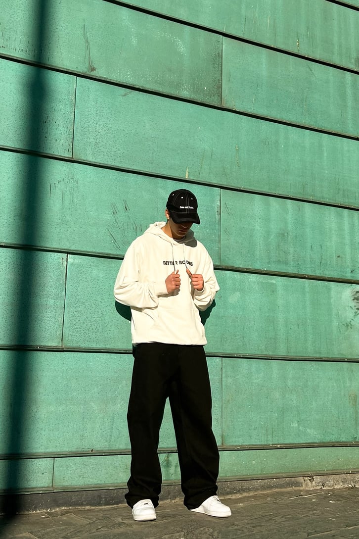 Better Bodies Krem Oversize Hoodie