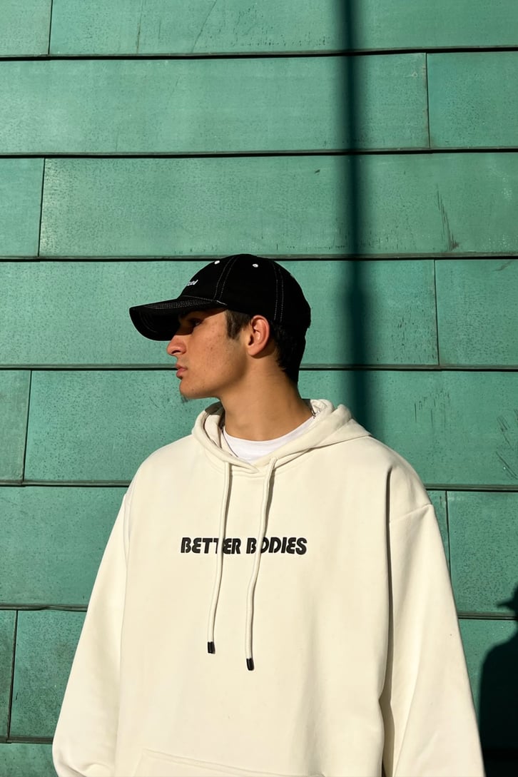 Better Bodies Krem Oversize Hoodie