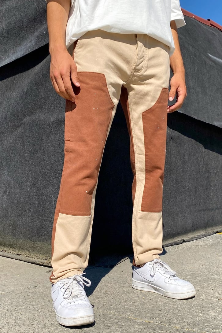 Bicolor Pocket Detail Regular Fit Jean