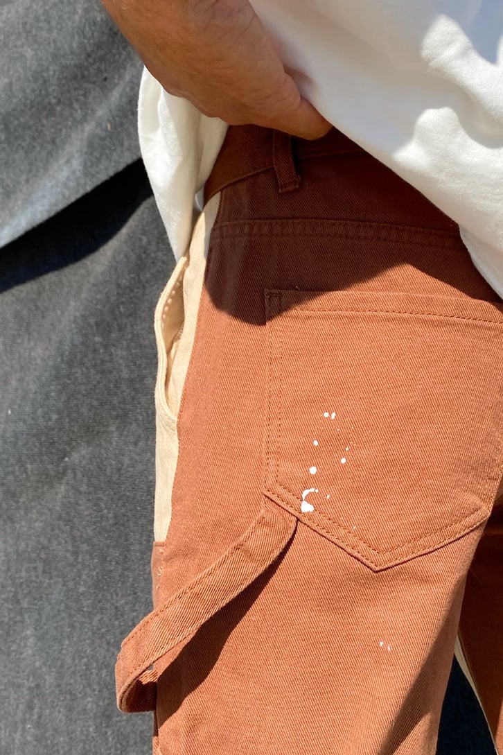 Bicolor Pocket Detail Regular Fit Jean