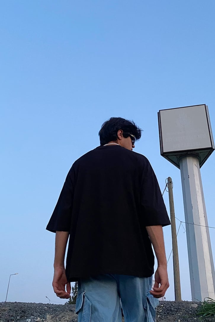Biggie Smalls Siyah Oversize Tshirt