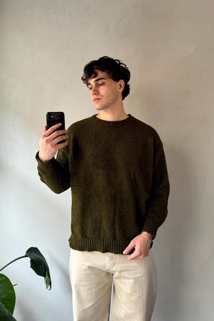Bisiklet Yaka Basic Kazak
