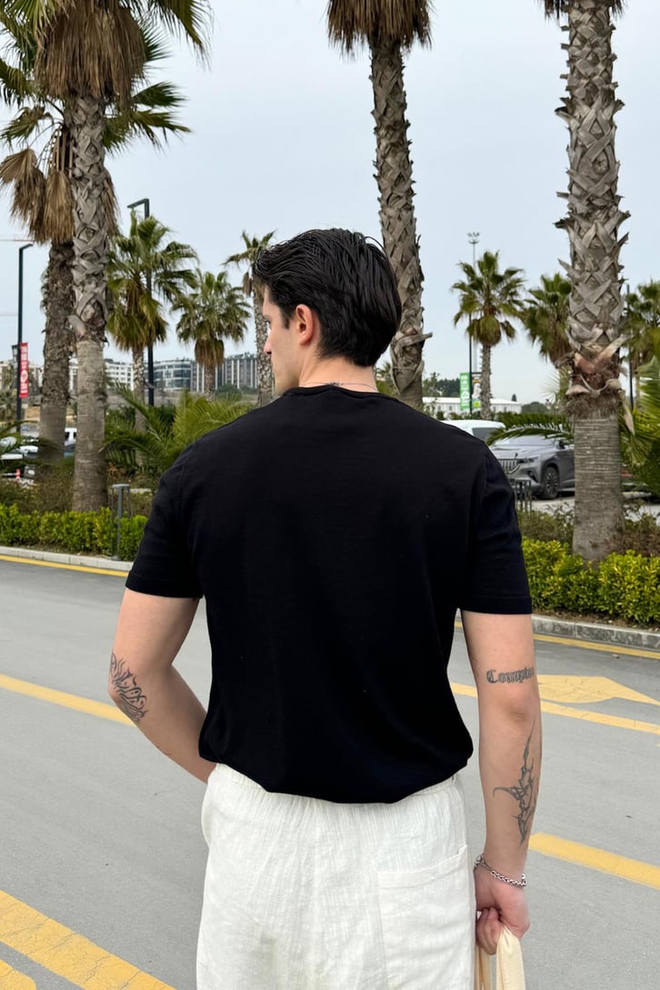 Bisiklet Yaka Triko Tişört