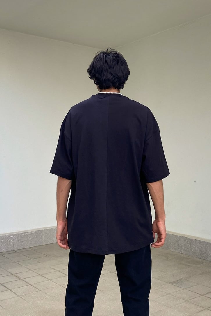 Black Air Graffiti Bakılı Oversize Tshirt