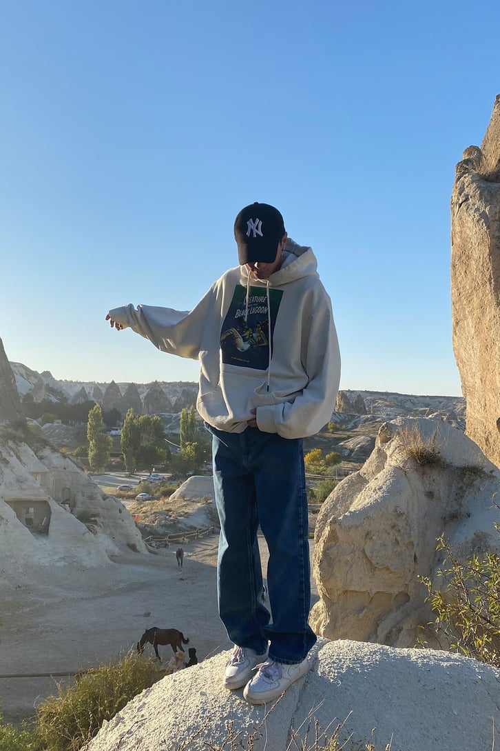 BLACK LAGOON BASKILI OVERSIZE HOODIE