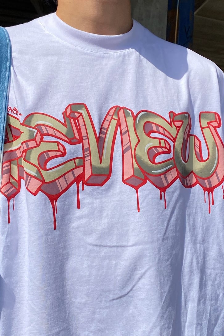Bloody Grafiti Baskılı Oversize Tshirt