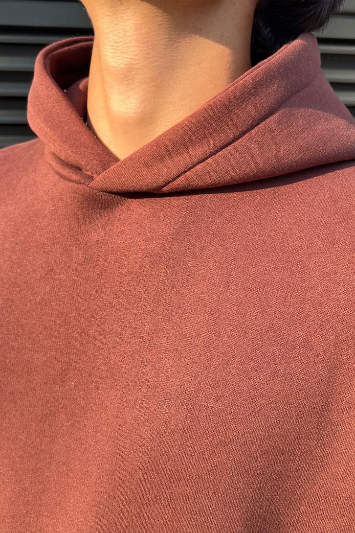 Bone Nakışlı Kahverengi Oversize Sweatshirt